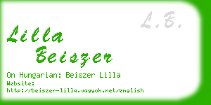 lilla beiszer business card